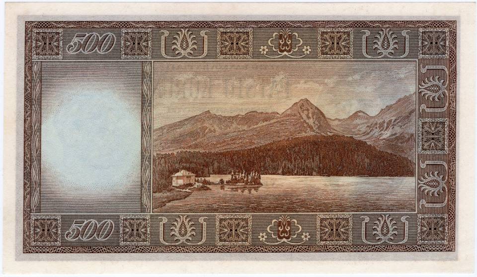 捷克斯洛伐克1946年500克朗