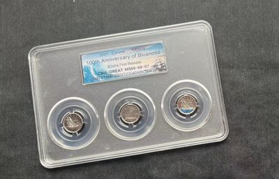 加拿大2021年Bluenose帆船百年纪念币送评后是什么样的？