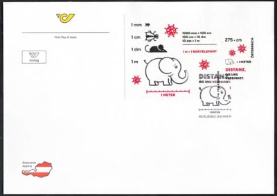 【奥地利】抗疫邮票 卫生纸材质邮票