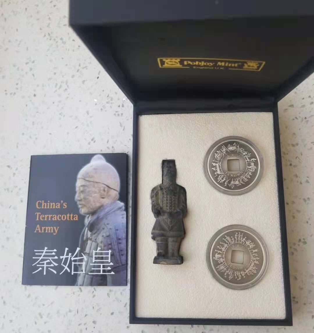 【实物赏析】【马恩岛】秦始皇兵马俑银币