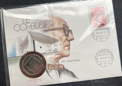 【实物赏析】【瑞士】1987柯布西耶诞辰100周年纪念币