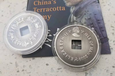 【实物赏析】【马恩岛】秦始皇兵马俑银币