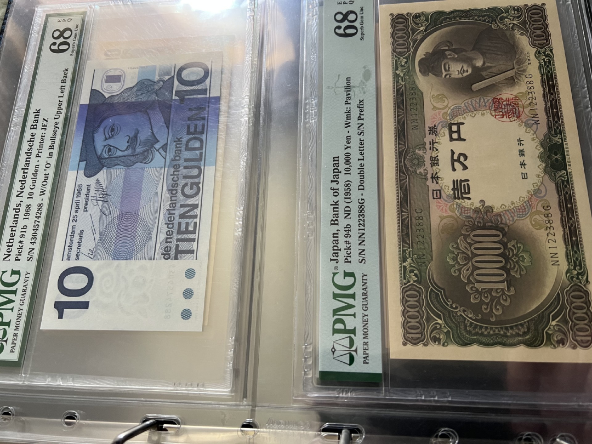 各种日本及欧洲纸币