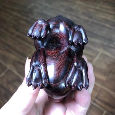 帝王紫海黄新加款的招财貔貅，绚丽纹理，