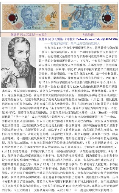 大航海时代最早抵达巴西的葡萄牙航海家“佩德罗·阿尔瓦雷斯·卡布拉尔”