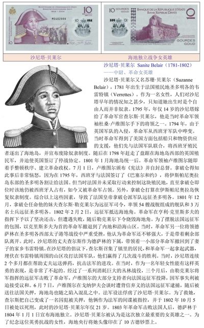 21岁与丈夫一起被处死的海地独立战争女英雄“沙尼塔·贝莱尔”