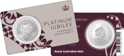 【钱币赏析】【澳大利亚】女王白金禧年纪念币