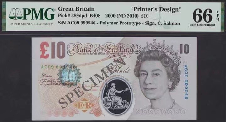 纸币上不同时期的维多利亚女王