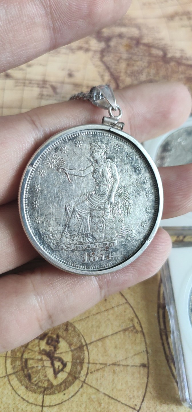 海捞的美国拿花自由女神贸易银