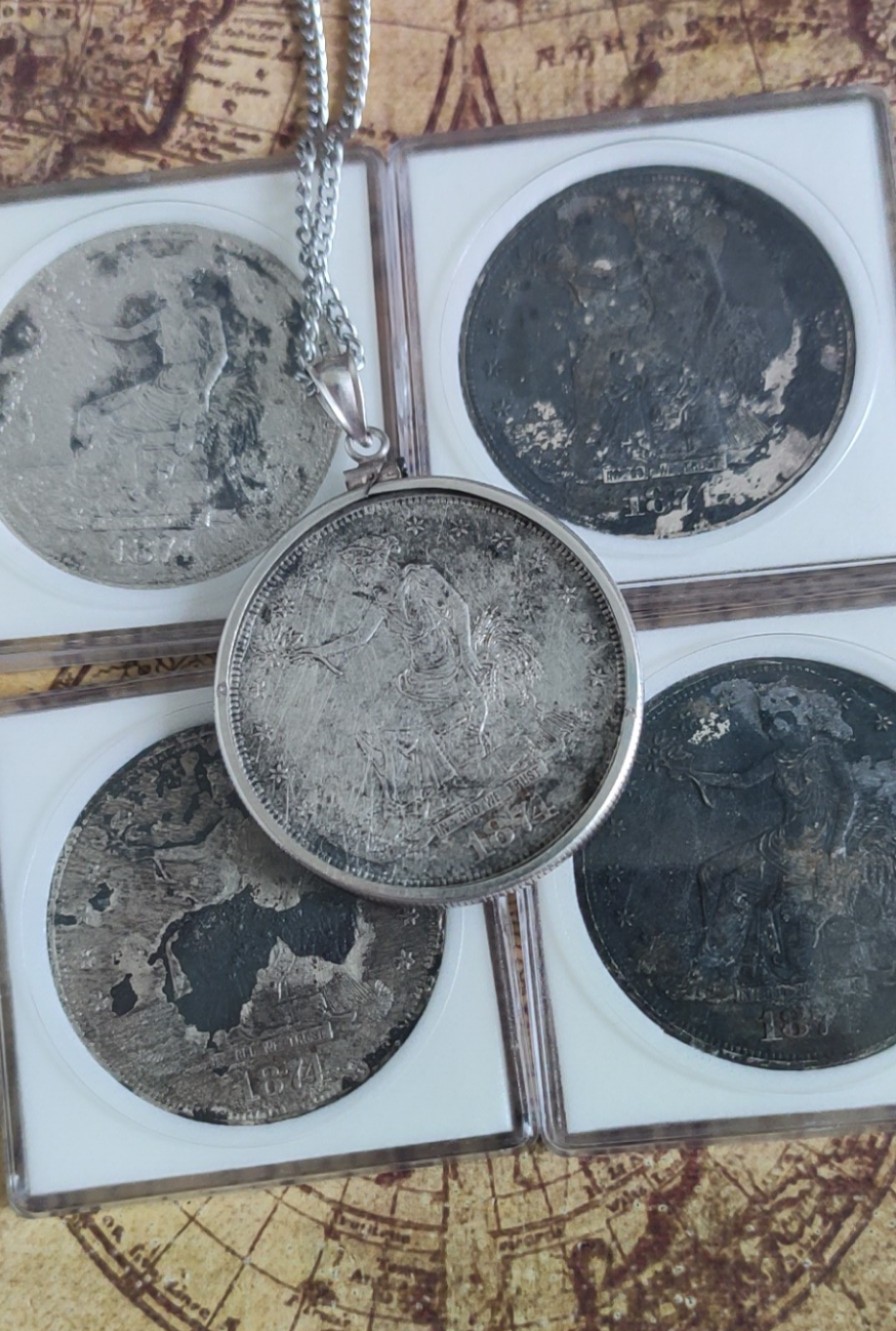 海捞的美国拿花自由女神贸易银