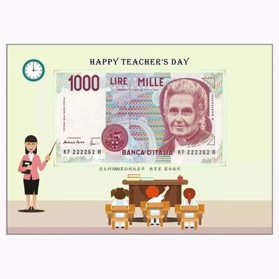 意大利🇮🇹1000里拉——玛利亚·蒙台梭利