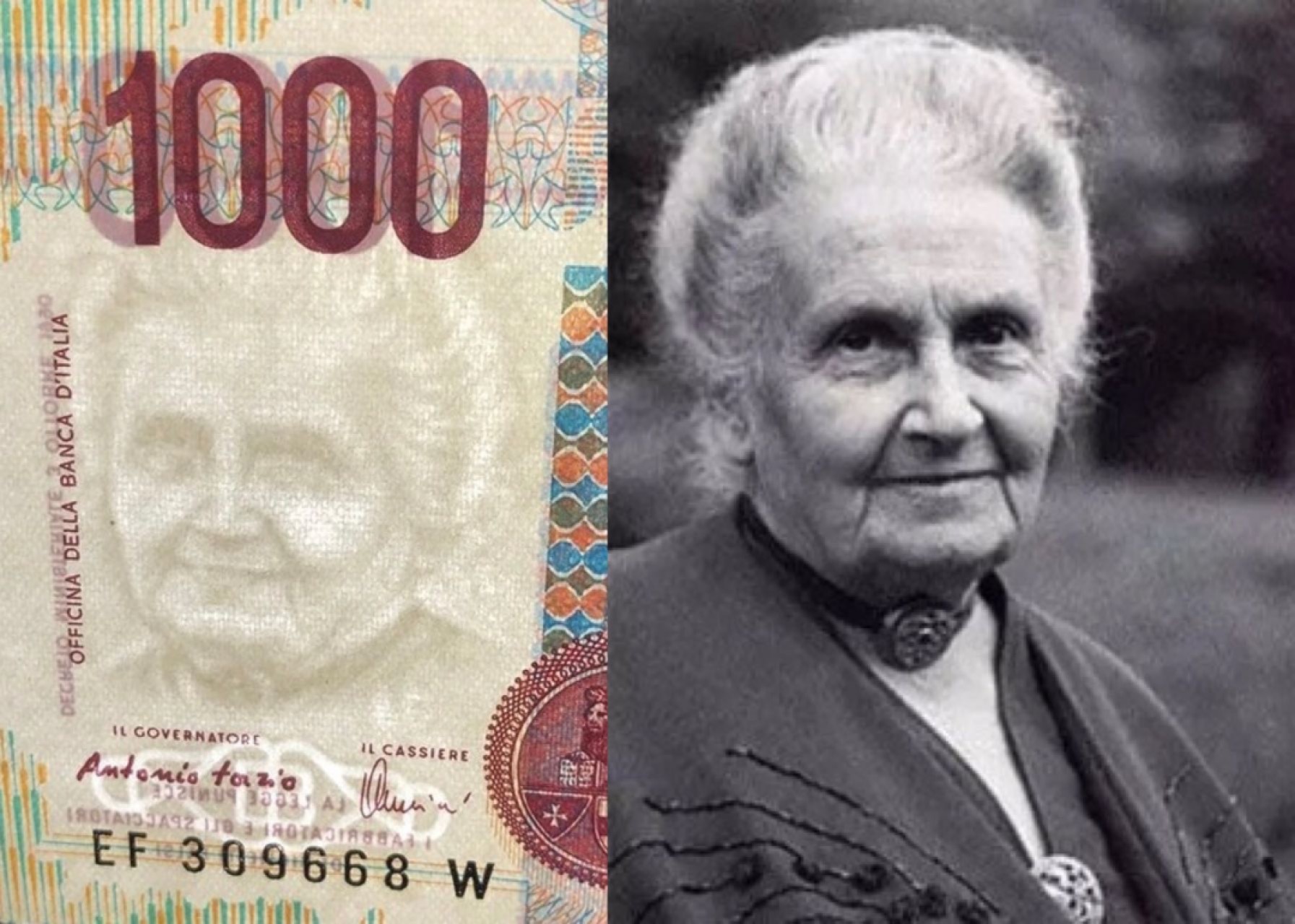 意大利🇮🇹1000里拉——玛利亚·蒙台梭利