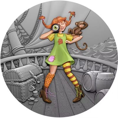 【新币赏析】【纽埃】仿古童话【5】冰雪女王，1oz，发行量：1000.
