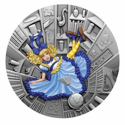 【新币赏析】【纽埃】仿古童话【5】冰雪女王，1oz，发行量：1000.