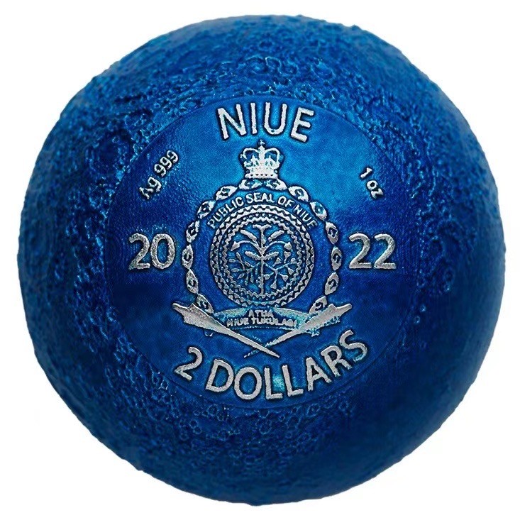 【钱币赏析】【纽埃】《外星人》40周年纪念1盎司月球银币