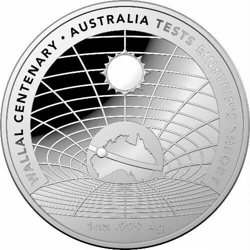 【钱币赏析】【澳大利亚】广义相对论验证百年纪念-沃拉尔日食观测
