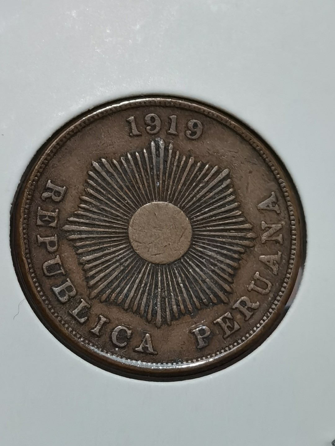 秘鲁 十进位货币 100centavos(10 Dineros)=1sol