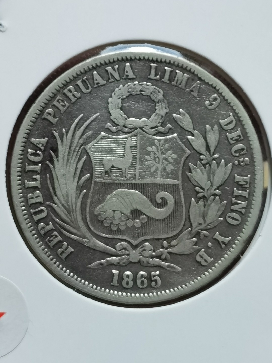 秘鲁 十进位货币 100centavos(10 Dineros)=1sol