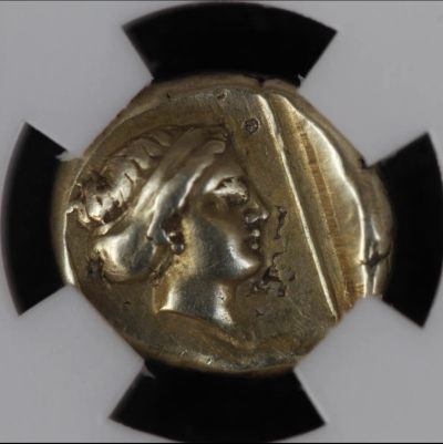 古希腊酒神琥珀金币依娥公主古币
