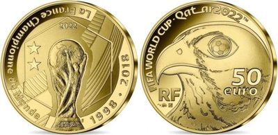 2022卡塔尔FIFA世界杯金银纪念币-法国