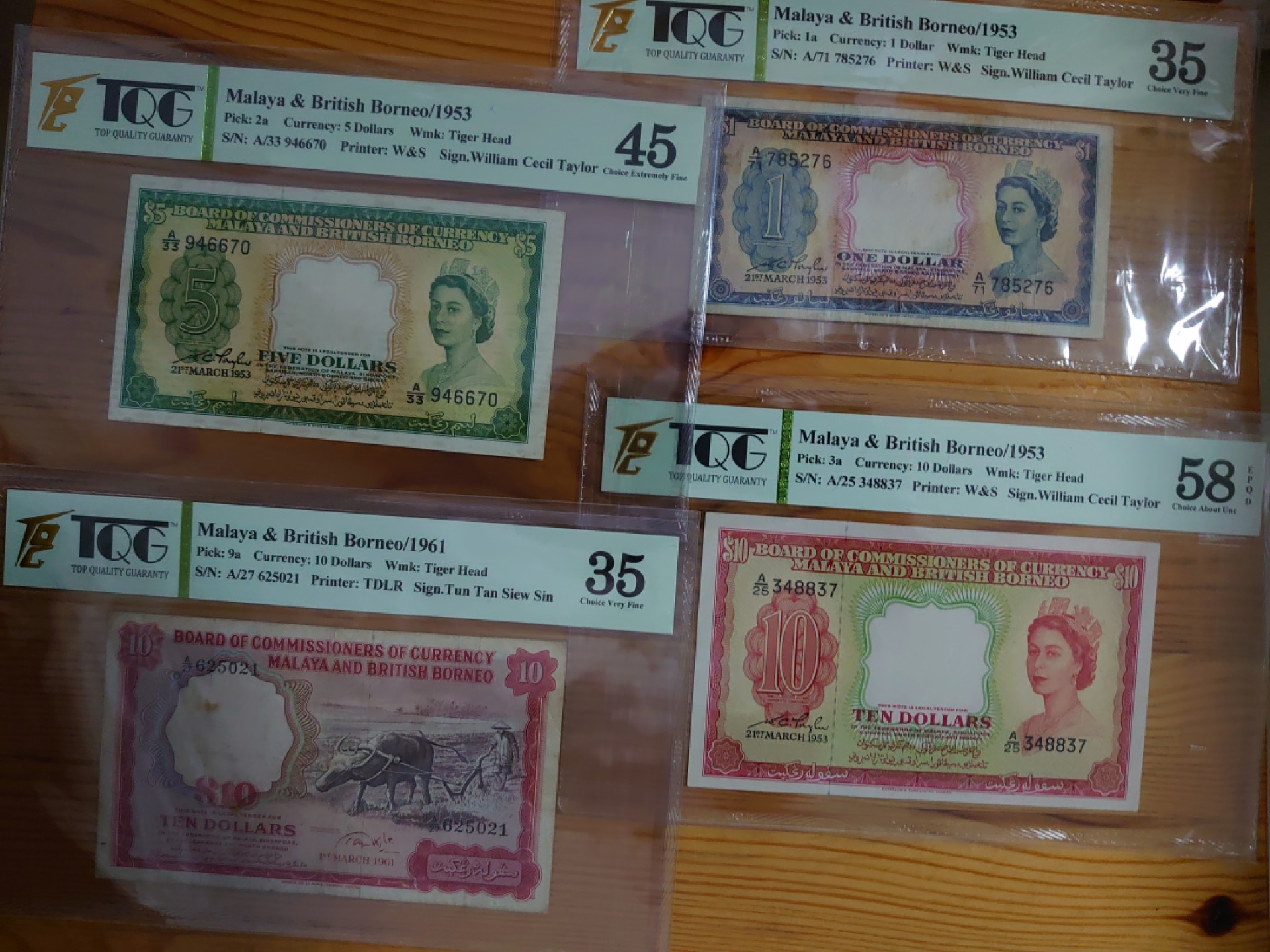 来自各国的纸币，让大家看看，tqg不只能评国外的，国内的有点历史的亦难不到他们！在此放上马来亚的，意大利三杰，中华民国时期的和东方汇理银行系列。