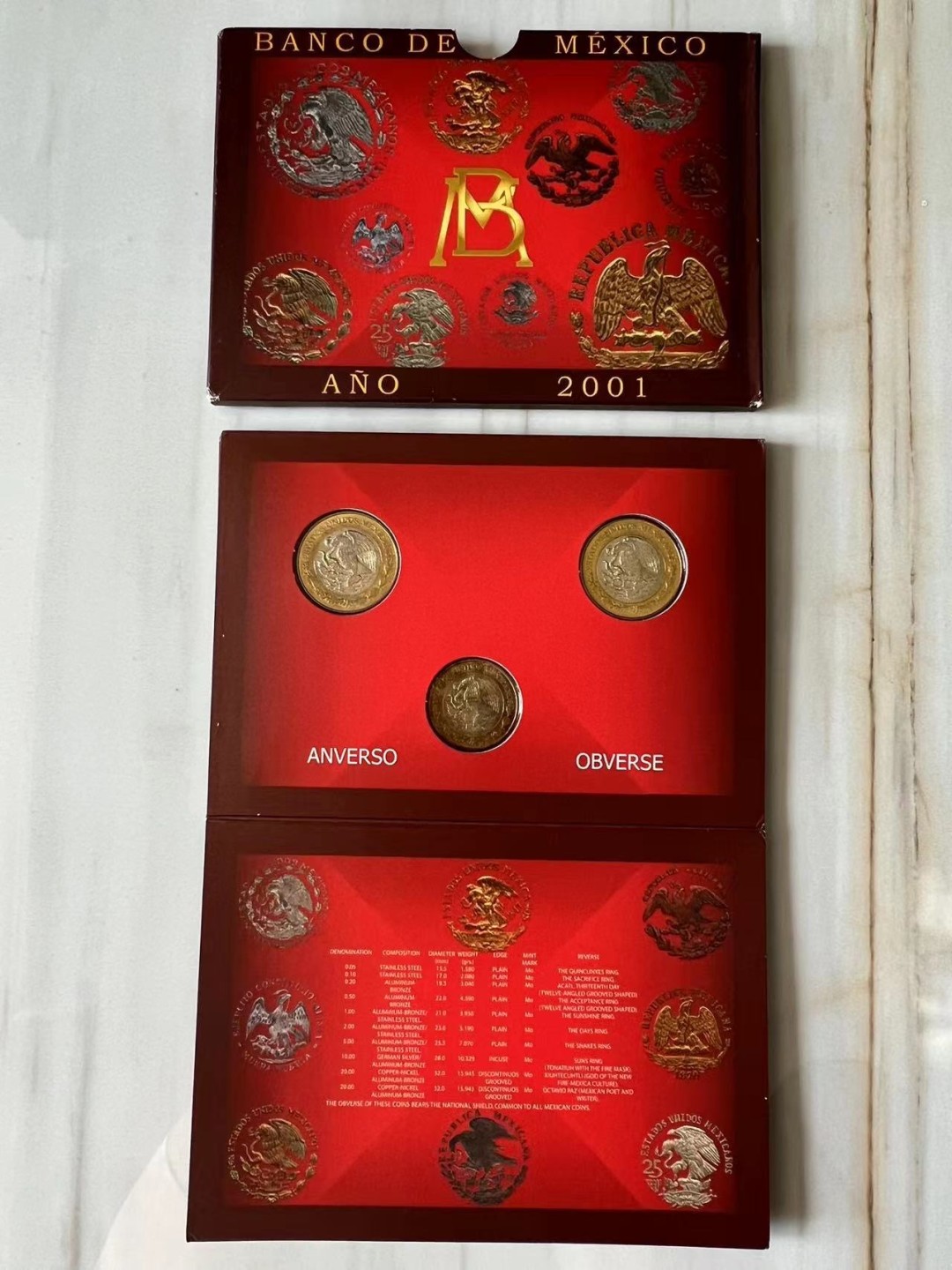 墨西哥🇲🇽2001年官方套册