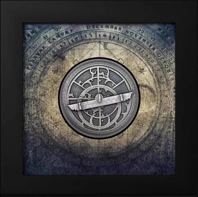 【新品速递】库克2023年科学仪器的历史星盘高浮雕仿古银币
999银2盎司，直径45毫米，发行1500枚，潜力品种，值得关注。