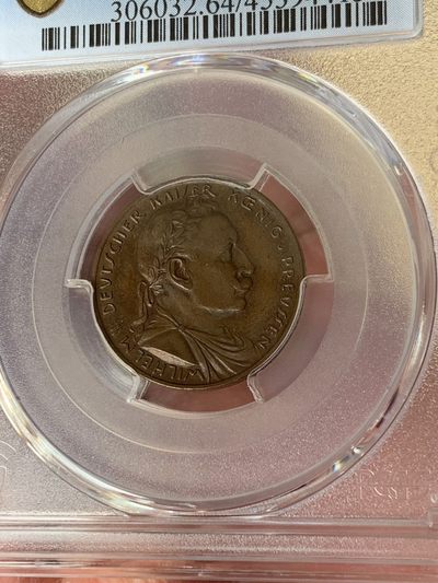 威二样币20马克，pcgs sp64bn，售价1399包邮