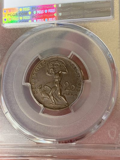 威二样币20马克，pcgs sp64bn，售价1399包邮