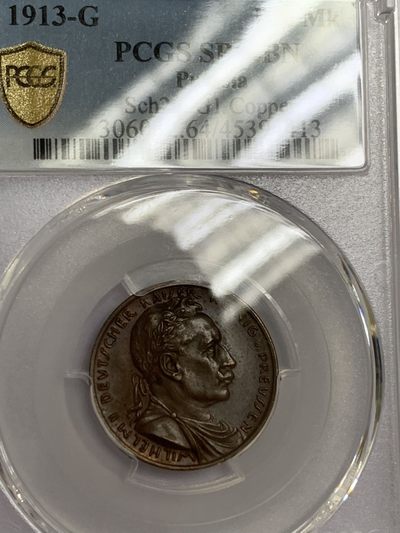 威二样币20马克，pcgs sp64bn，售价1399包邮