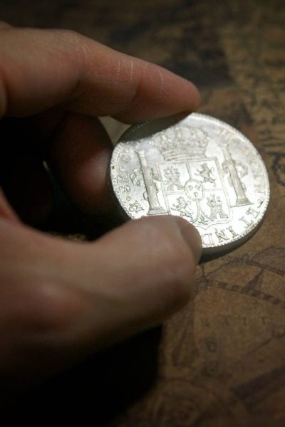 1790年“过渡版”墨西哥双柱8里亚尔银币
