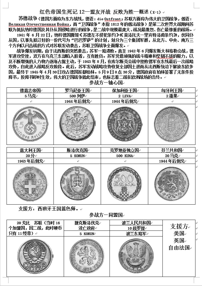 《红色帝国生死记》——第十二章  盟友开战  反败为胜