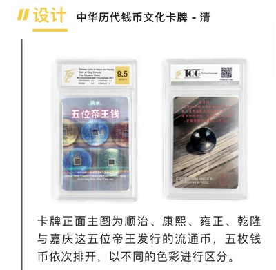 【卡赏析】【钱币司令】首套中华历代钱币文化卡牌【1】清代五帝钱