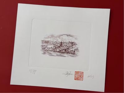 【刻意工坊】“四大天王”雕刻版印样【限量99套】