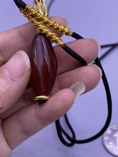 闻德评级元代玛瑙瓜棱珠