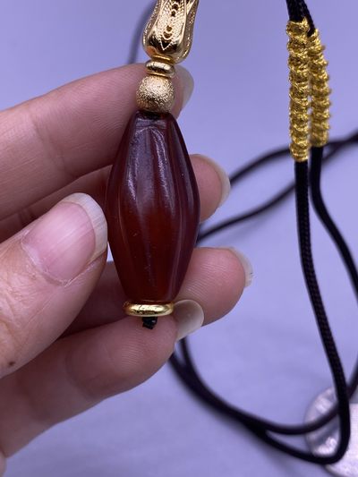 闻德评级元代玛瑙瓜棱珠