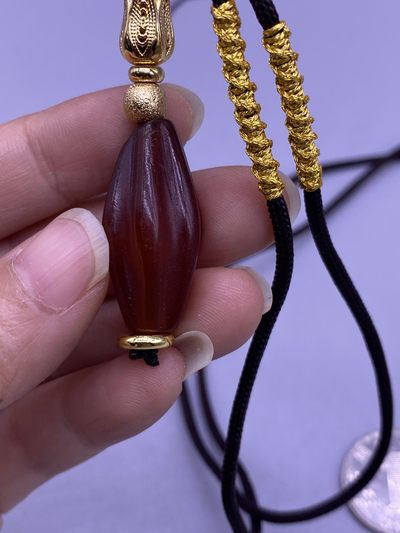 闻德评级元代玛瑙瓜棱珠