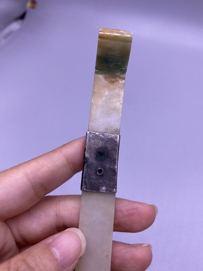 老翡翠簪子，尺寸17厘米，品相如图，600包快递