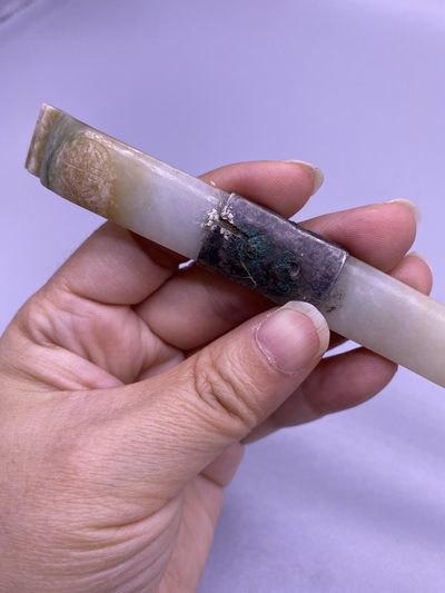 老翡翠簪子，尺寸17厘米，品相如图，600包快递