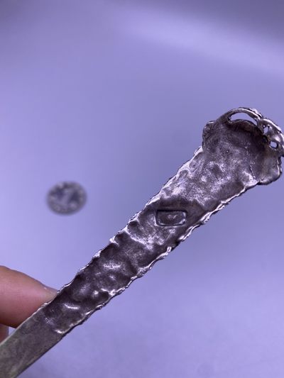 老银起花簪子，尺寸18.5厘米，老修，品相如图，880包快递