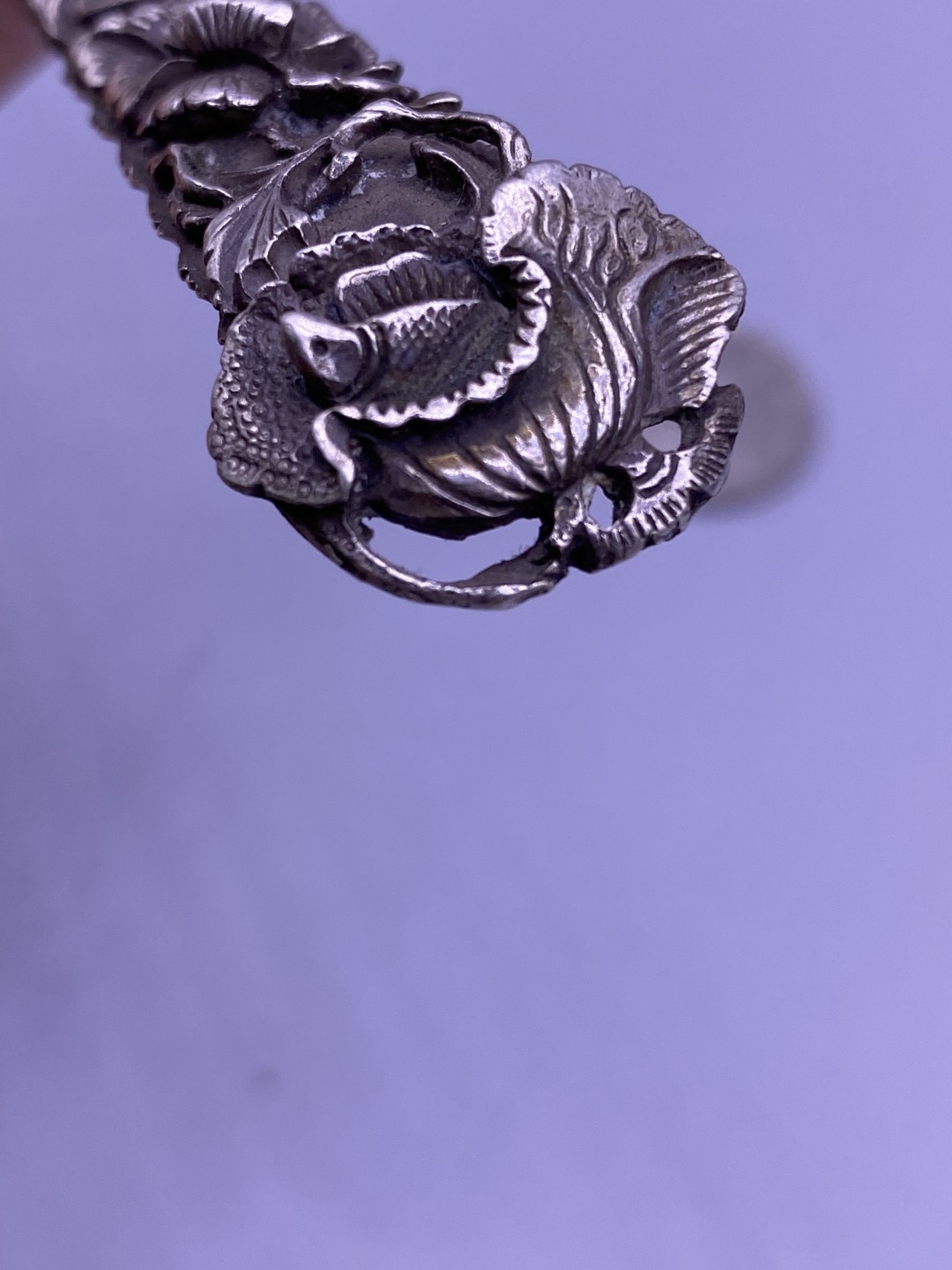 老银起花簪子，尺寸18.5厘米，老修，品相如图，880包快递