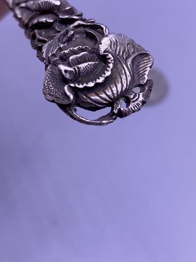 老银起花簪子，尺寸18.5厘米，老修，品相如图，880包快递