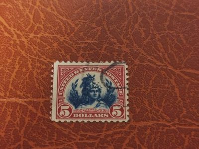 美国1923年普票高值5美金自由之首