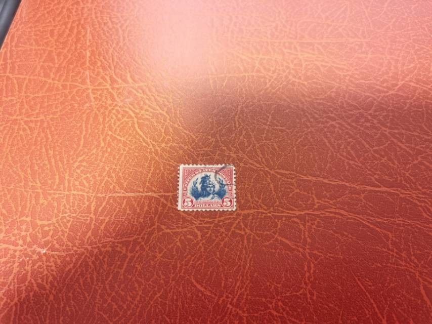 美国1923年普票高值5美金自由之首