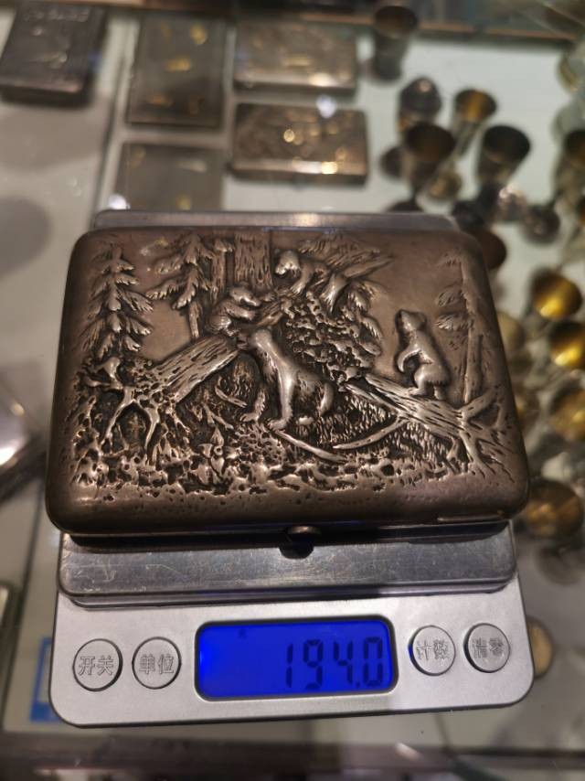 前苏联时期银烟盒 