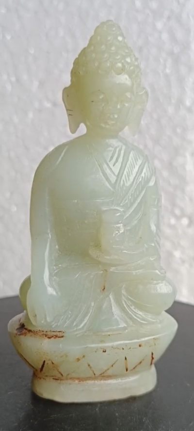 20世纪和田玉玉观音菩萨雕像