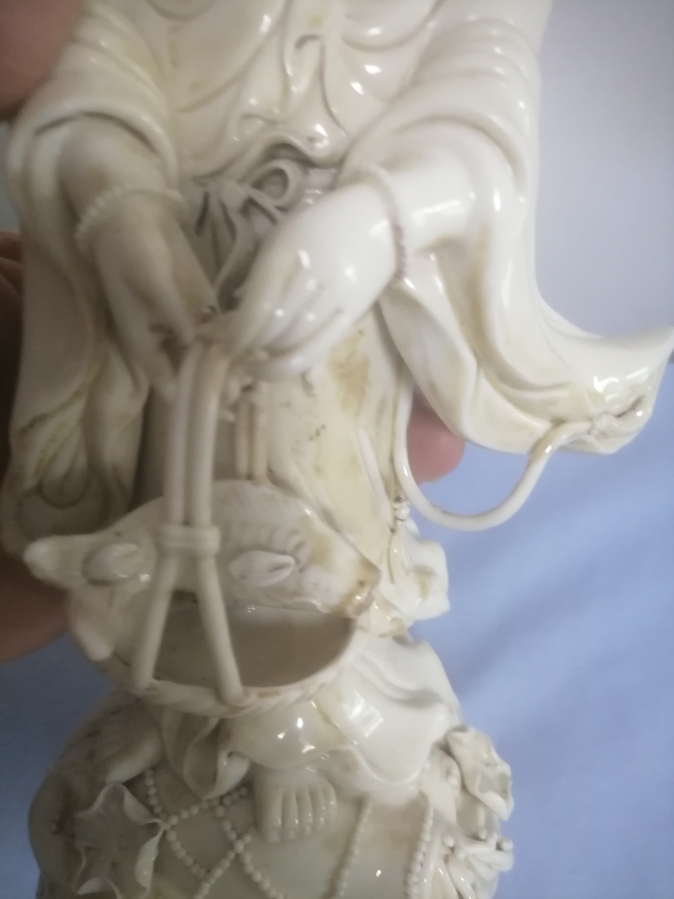 白磁觀音像 何朝宗 置物