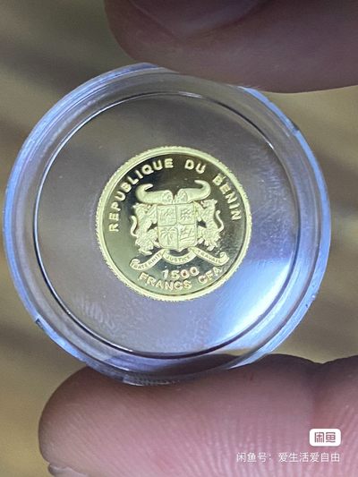 贝宁珍稀动物金钱豹金币