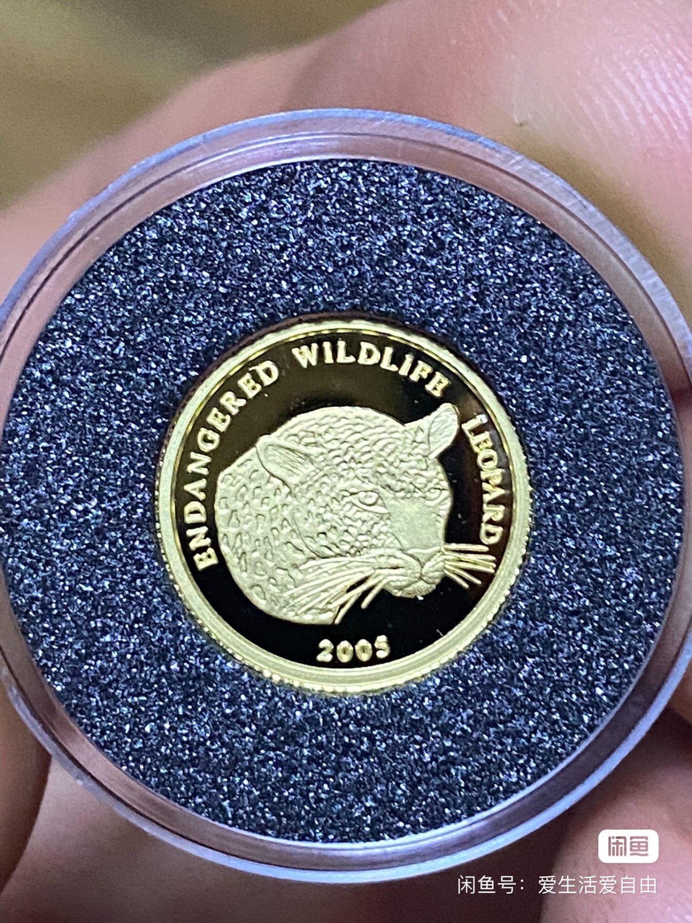 贝宁珍稀动物金钱豹金币