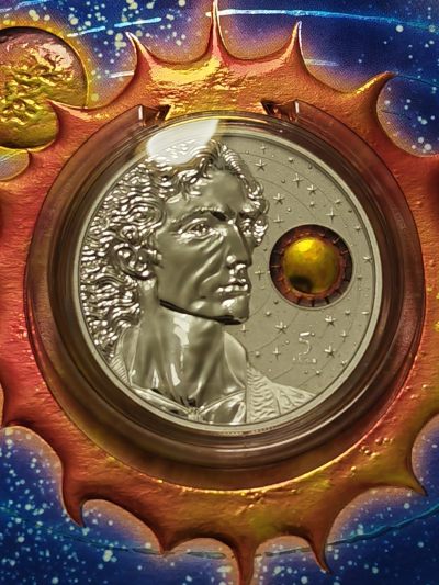 北京币展收获今年最佳藏品波兰最著名天文学家哥白尼诞辰550周年镀金银币😻🌸🍺🍺🍺